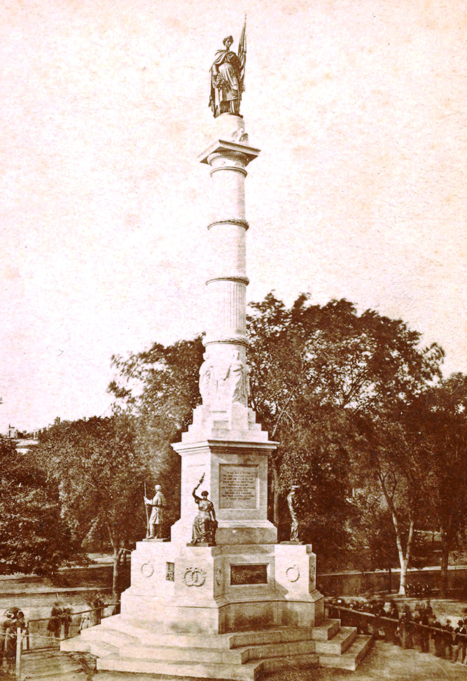 The Soldiers and Sailors Monument on Boston Common