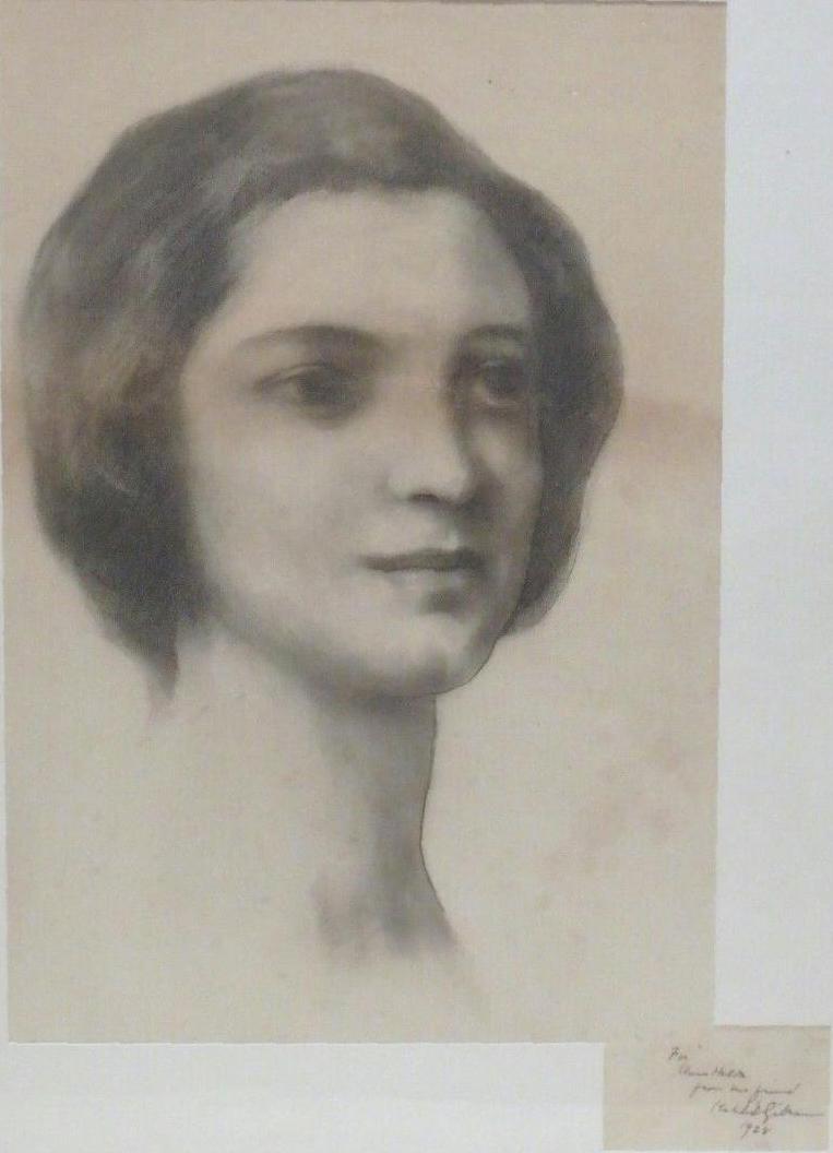 Portrait of Anna Hilda by Gibran