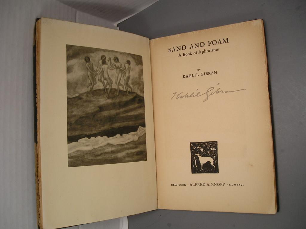 Sand and Foam 1st Ed. (Signed by Author and Barbara Young, image supplied by Glen Kalem-Habib