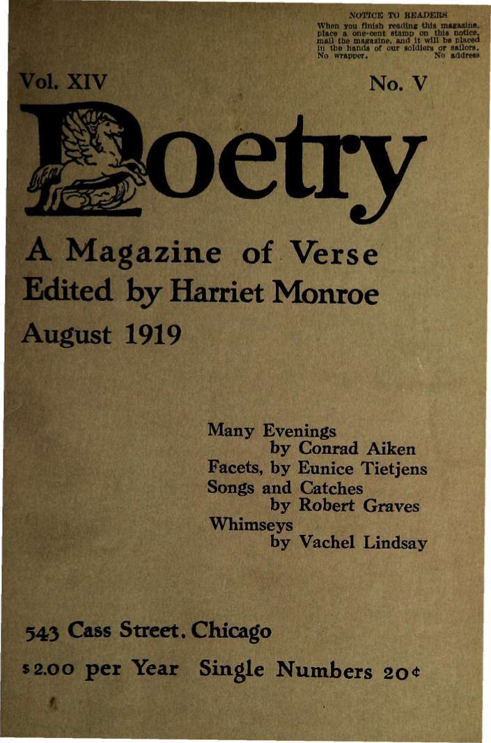 Harriet Monroe, "The Madman, by Kahlil Gibran" (review), Poetry, Vol. XIV, No. V, August, 1919, pp. 277-279.