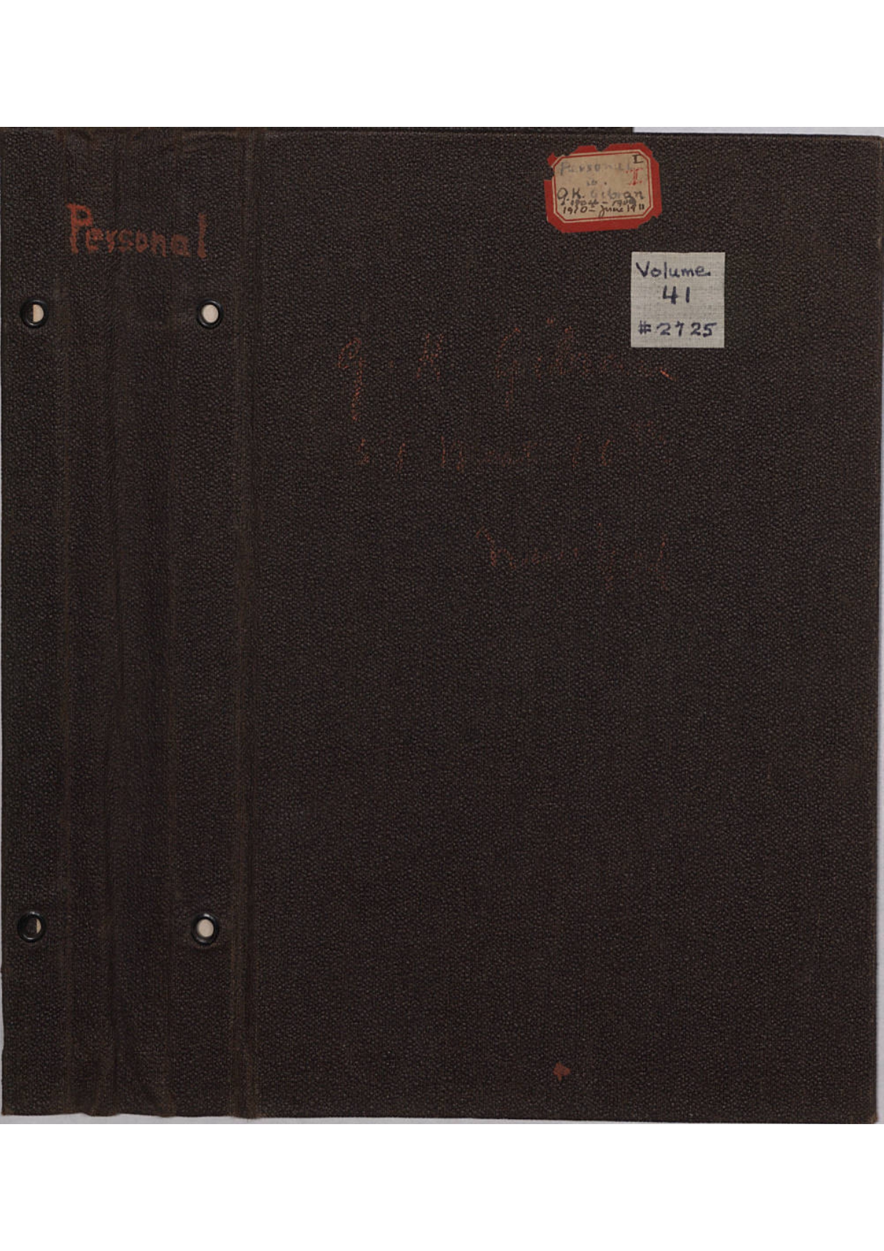Mary Haskell Minis, Diary (undated) [Folder 226]