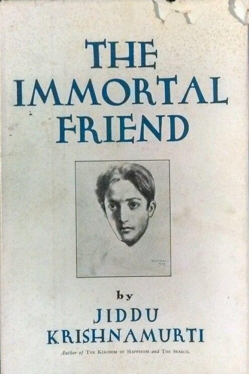 Jiddu Krishnamurti, The Immortal Friend, Dust Jacket Portrait by Kahlil Gibran, New York: Boni & Liveright, 1928.