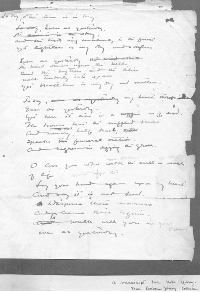 Today Even As Yesterday - Unpublished Manuscript (Barbara Young Collection)