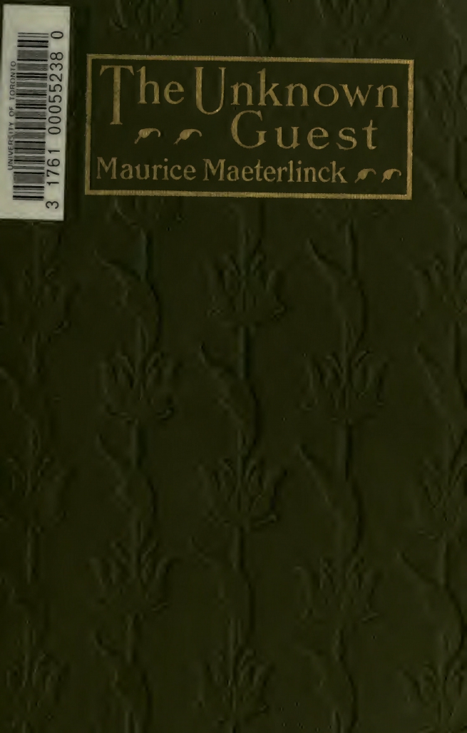 Maurice Maeterlinck, The Unknown Guest, cover design by Kahlil Gibran, New York: Dodd, Mead and Co., 1914.